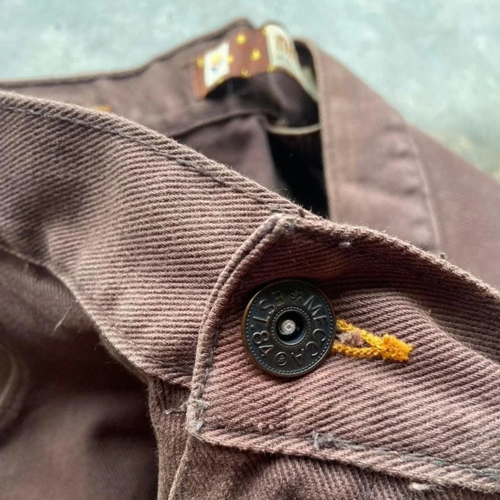 Baggy Wide Leg Y2K Mecca Faded Brown Jeans‎